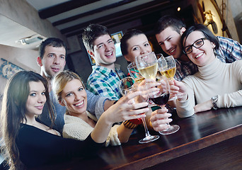 Image showing Group of happy young people