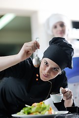 Image showing chef preparing meal