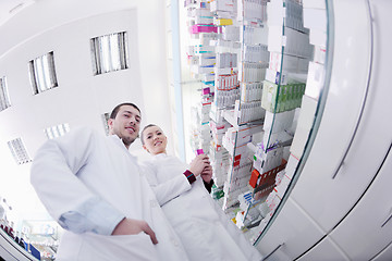 Image showing pharmacy drugstore people team