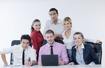 Image showing business people group on meeting