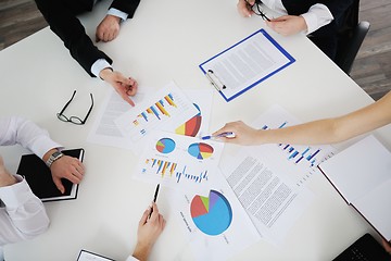 Image showing business people in a meeting at office