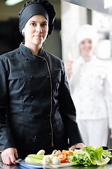 Image showing chef preparing meal