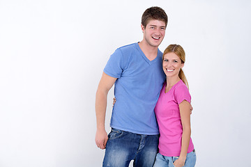 Image showing portrait of happy young casual couple