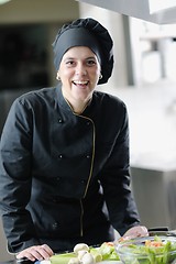 Image showing chef preparing meal