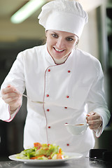 Image showing chef preparing meal