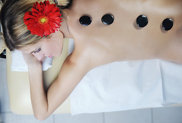 Image showing Beautiful young woman in spa