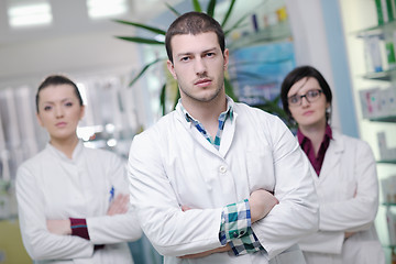 Image showing pharmacy drugstore people team