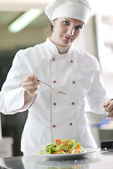 Image showing chef preparing meal