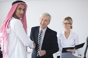 Image showing Arabic business man at meeting