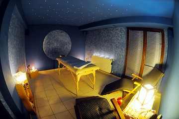 Image showing massage room in spa saloon