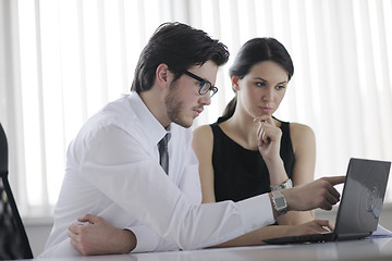 Image showing business people in a meeting at office