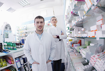 Image showing pharmacy drugstore people team