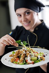 Image showing chef preparing meal