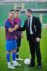 Image showing professional sport manager and coach