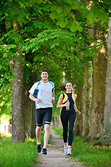 Image showing couple jogging