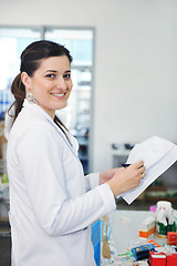 Image showing medical factory  supplies storage indoor