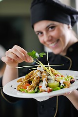 Image showing chef preparing meal