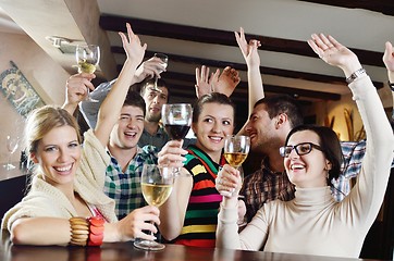 Image showing Group of happy young people