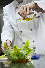 Image showing chef preparing meal