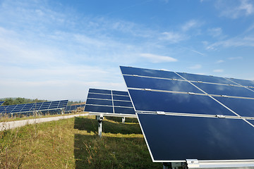 Image showing solar panel renewable energy field