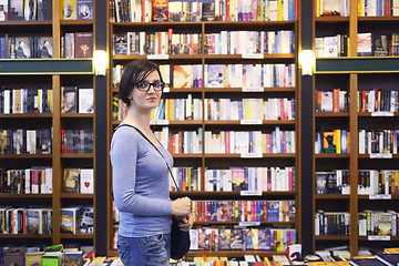 Image showing female in library