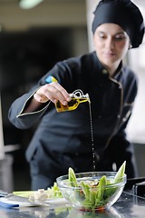 Image showing chef preparing meal