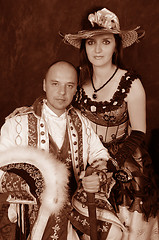 Image showing retro couple