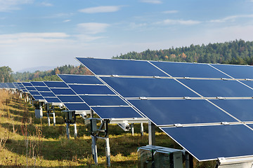 Image showing solar panel renewable energy field