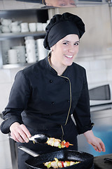 Image showing chef preparing meal