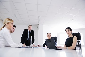 Image showing business people in a meeting at office