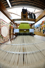 Image showing traditional arabic rug production