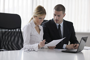 Image showing business people in a meeting at office