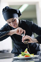 Image showing chef preparing meal