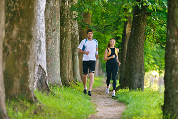 Image showing couple jogging