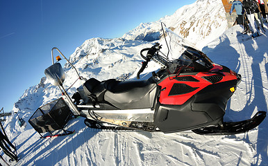 Image showing snow sledge mobile