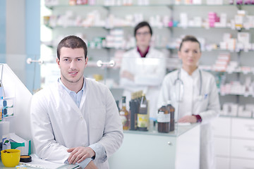 Image showing pharmacy drugstore people team