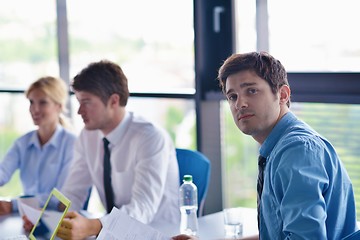 Image showing business people in a meeting at office