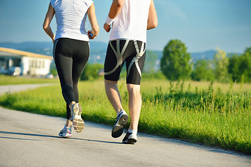 Image showing couple jogging