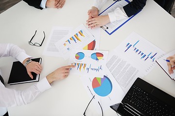 Image showing business people in a meeting at office