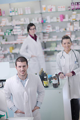 Image showing pharmacy drugstore people team