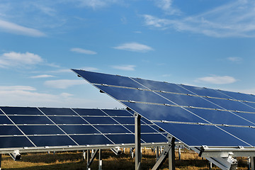 Image showing solar panel renewable energy field