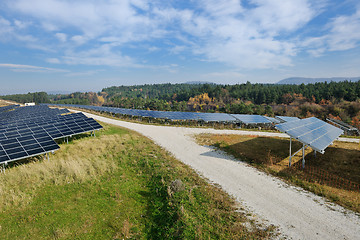 Image showing solar panel renewable energy field