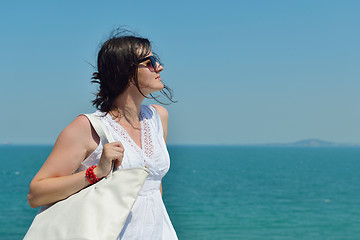 Image showing happy woman outdoor