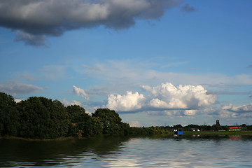 Image showing house at the lake