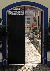 Image showing Cemetery gate