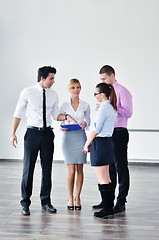 Image showing Group of young business people at meeting