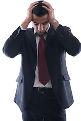 Image showing depressed business man