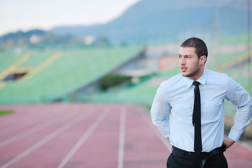 Image showing business man in sport