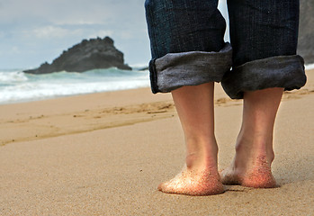 Image showing On the beach