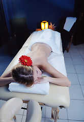 Image showing Beautiful young woman in spa